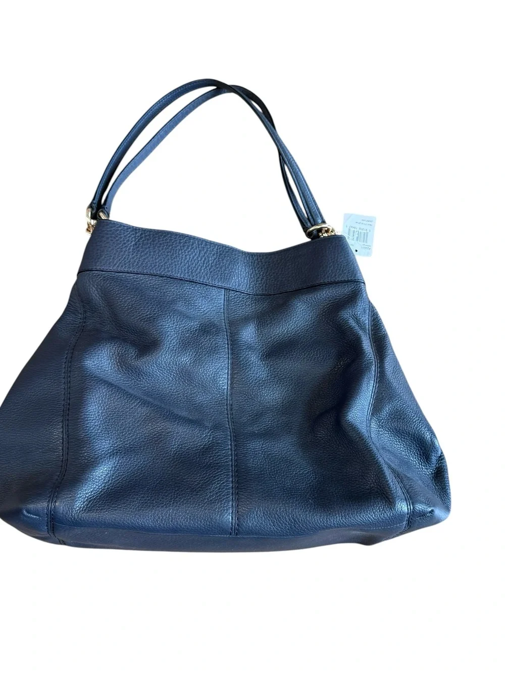 NWT! COACH Lexi Shoulder Bag Large Pebbled Leather Midnight F23511